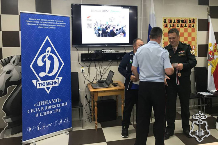 В Тюмени сотрудник вневедомственной охраны Росгвардии стал призером турнира по шахматам