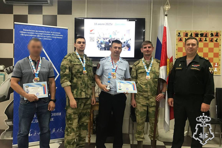 В Тюмени сотрудник вневедомственной охраны Росгвардии стал призером турнира по шахматам