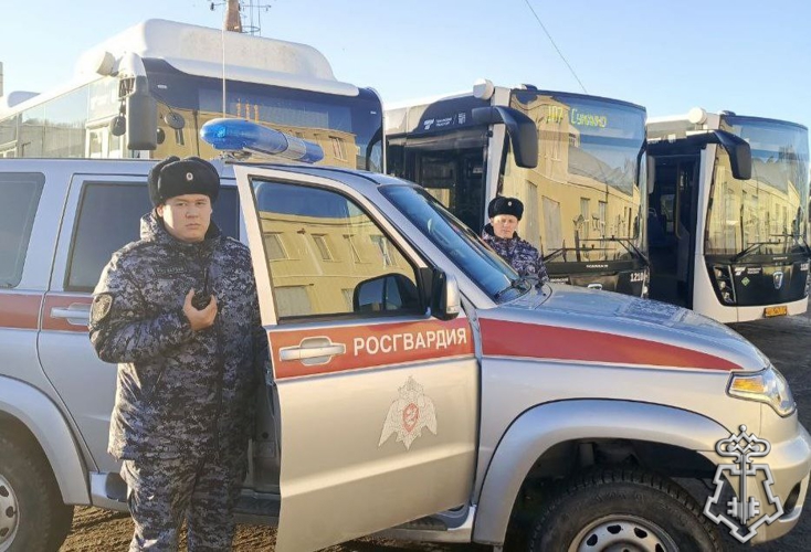 Сюжет телеканала "Тобольское время"  об обеспечении Росгвардией защиты общественного транспорта