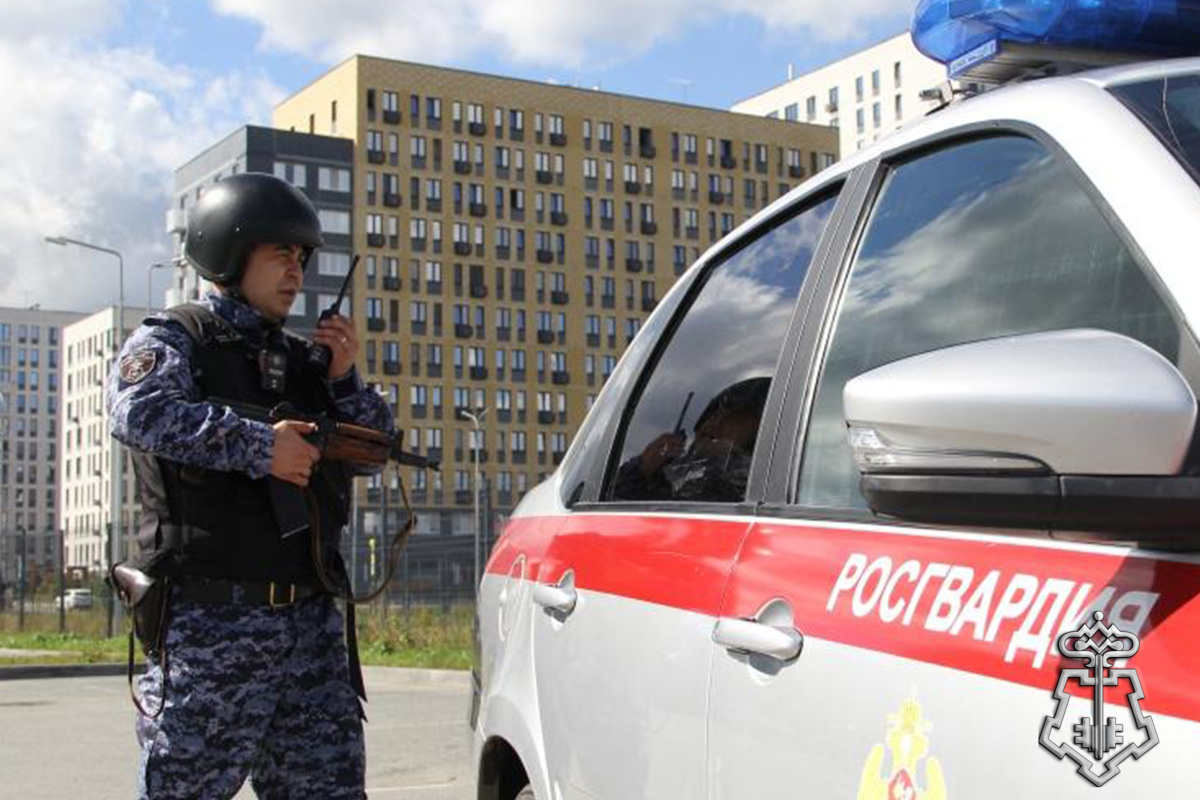 Сотрудники Росгвардии в Тюмени задержали вооружённого ножом злоумышленника