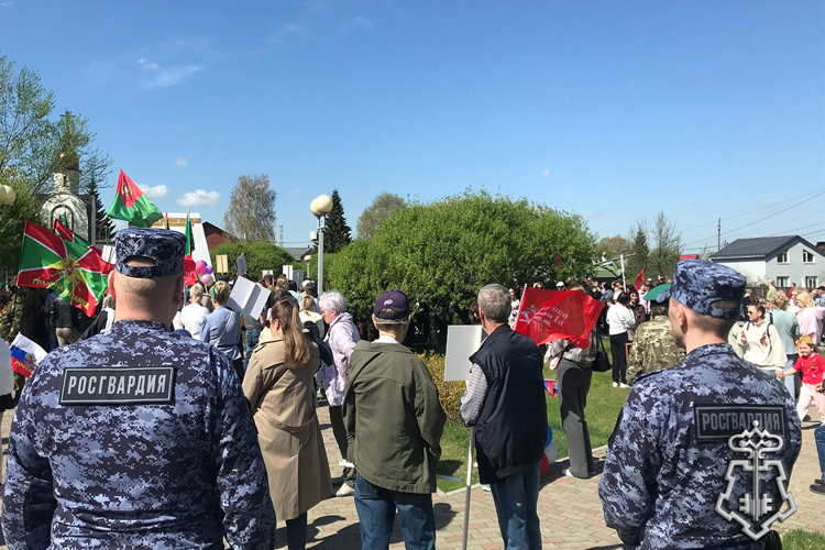 Росгвардейцы в Тюменской области приняли участие в обеспечение безопасности празднования 81-й годовщины Победы в Великой Отечественной войне